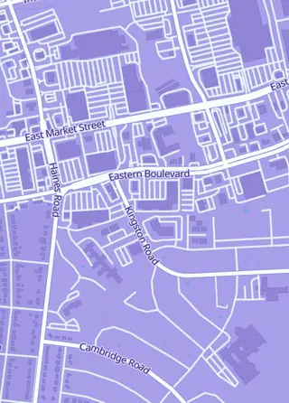 Street map around 1st Capital Gaming, Springettsbury Township