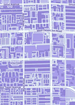 Street map around 777 Card Factory, Las Vegas