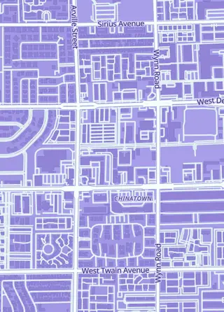 Street map around 888 Collectibles, Las Vegas