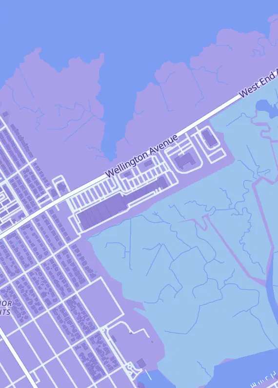 Street map around AC Breakz, 5020 Wellington Ave, Ventnor City, NJ