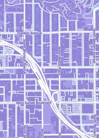 Street map around AcrylicCase.com, Los Angeles