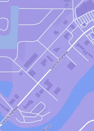 Street map around AkCrazy Collector, Soldotna