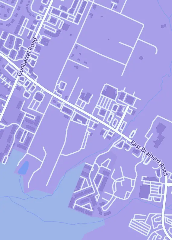 Street map around All Star Sports Cards, 7550 E Brainerd Rd Ste 125, Chattanooga, TN