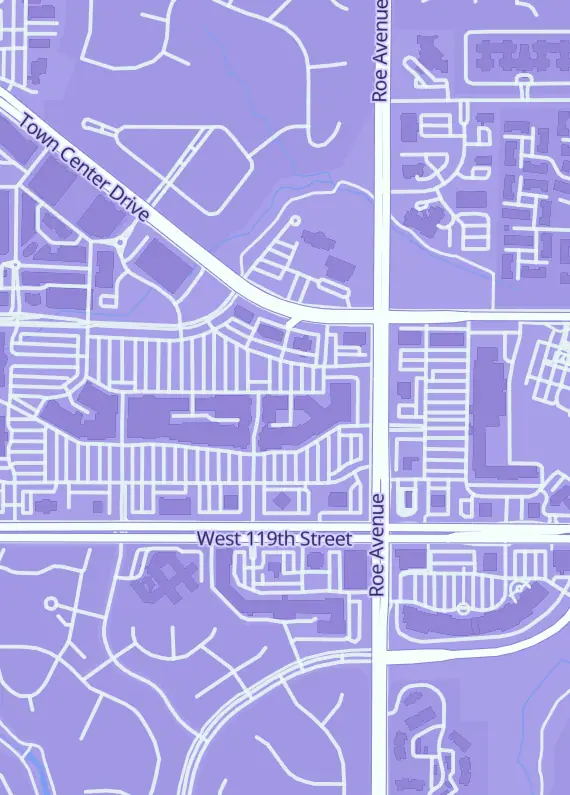 Street map around Anime Store Near Me, 4837 W 117th St, Leawood, KS