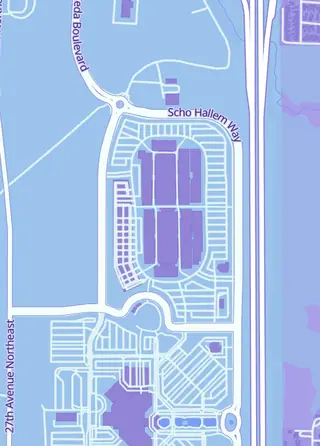 Street map around Anime World, Marysville