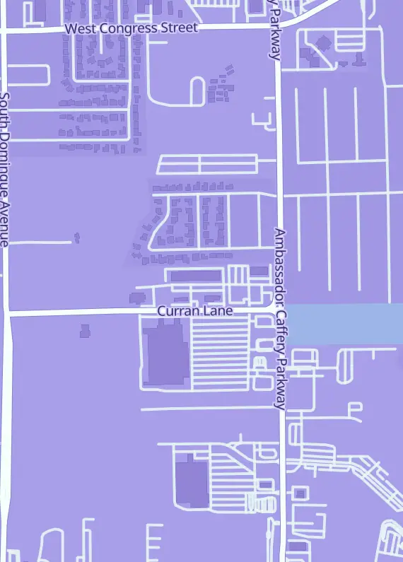 Street map around Anubis Games & Hobby, 120 Curran Ln Ste I, Lafayette, LA