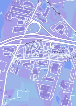 Street map around Arisu Anime, Stonington