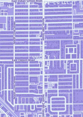 Street map around Arizona Trading Cards & Collectibles, Phoenix