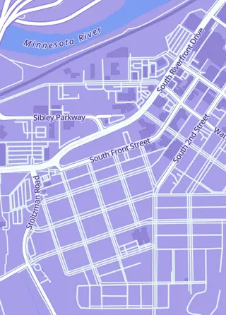 Street map around Atlantis Hobby, Mankato