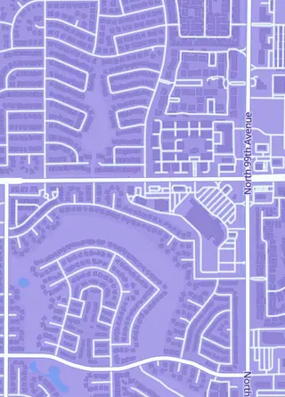 Street map around AZ Sports Cards, Phoenix