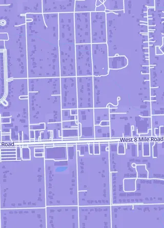 Street map around Back To The Past Collectibles, Farmington Hills
