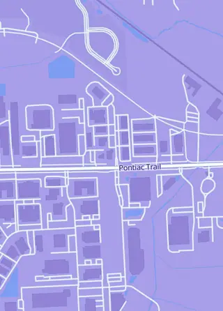 Street map around Back To The Past Collectibles, Wixom
