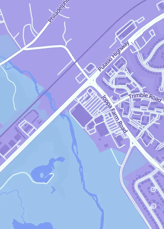 Street map around Back to the Past, 1000 Joppa Farm Rd, Joppa, MD
