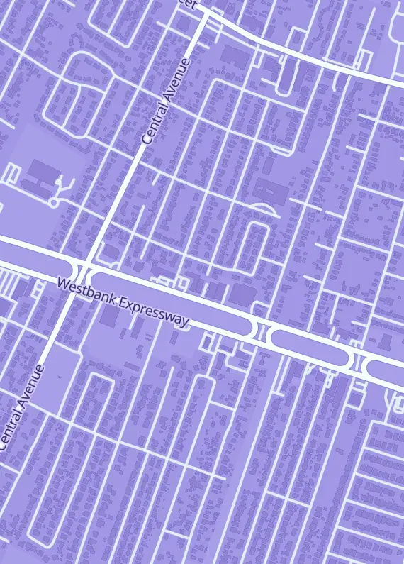 Street map around Bad Wolf, 1650 Gretna Blvd Ste 8, Harvey, LA