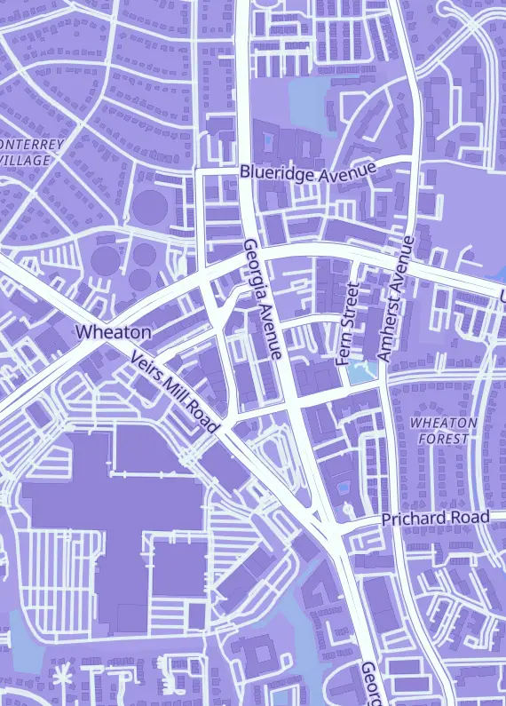 Street map around Barbarian Comics, 11242 Triangle Ln, Silver Spring, MD