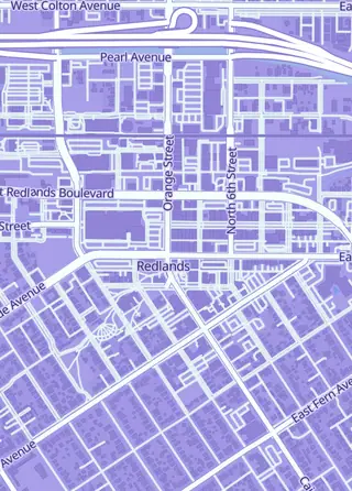 Street map around Base Set Collectibles (Buying MTG and Pokemon), Redlands