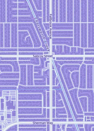 Street map around BGE's Tabletop, Los Angeles