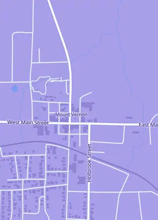 Street map around Big Dawg Sports Shop, Mt Vernon