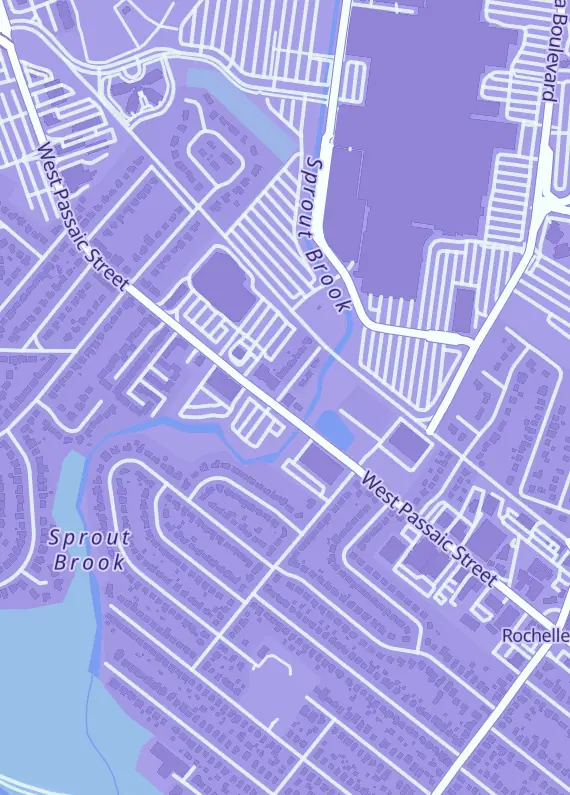 Street map around Big Pack Hobby Shop, 156 W Passaic St, Rochelle Park, NJ