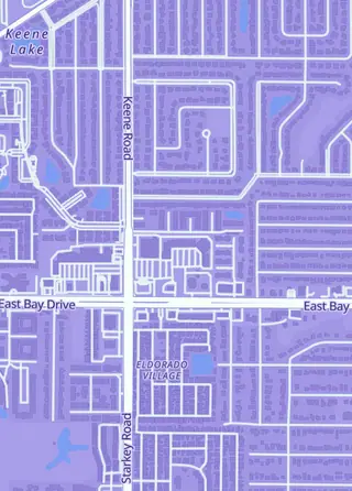 Street map around Black Harbor Gaming, Largo
