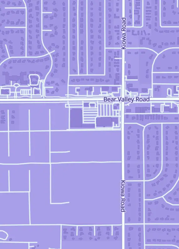 Street map around Black Mana Market, 20783 Bear Valley Rd, Apple Valley, CA