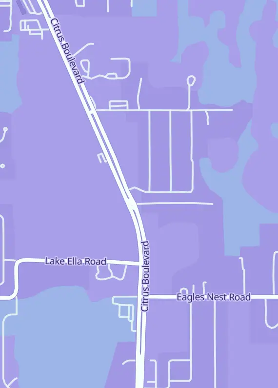 Street map around Black Panther Sports Cards, 2826 Sunrise Rd, Lady Lake, FL