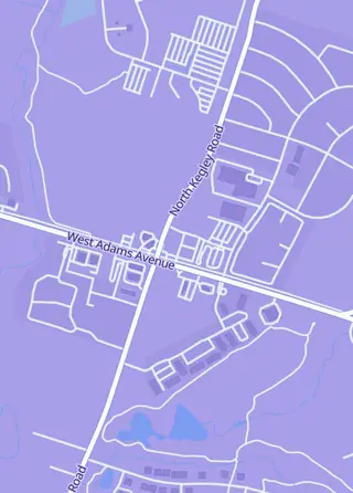 Street map around Blade and Banner Games, Temple