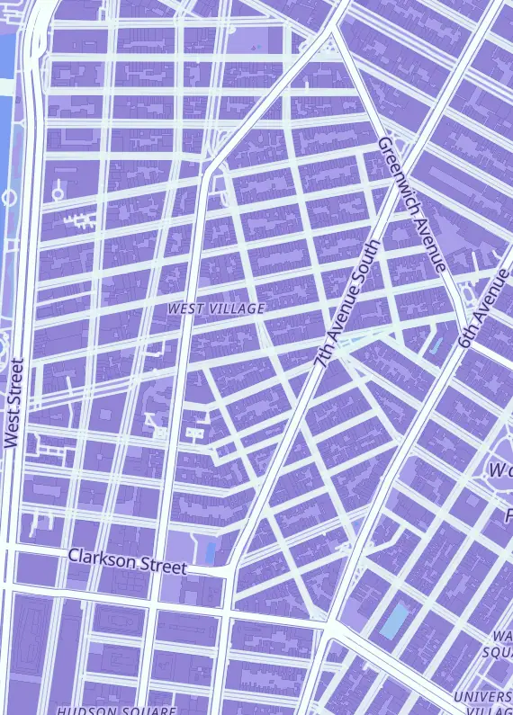 Street map around Bleecker Trading, 96 Christopher St, New York, NY