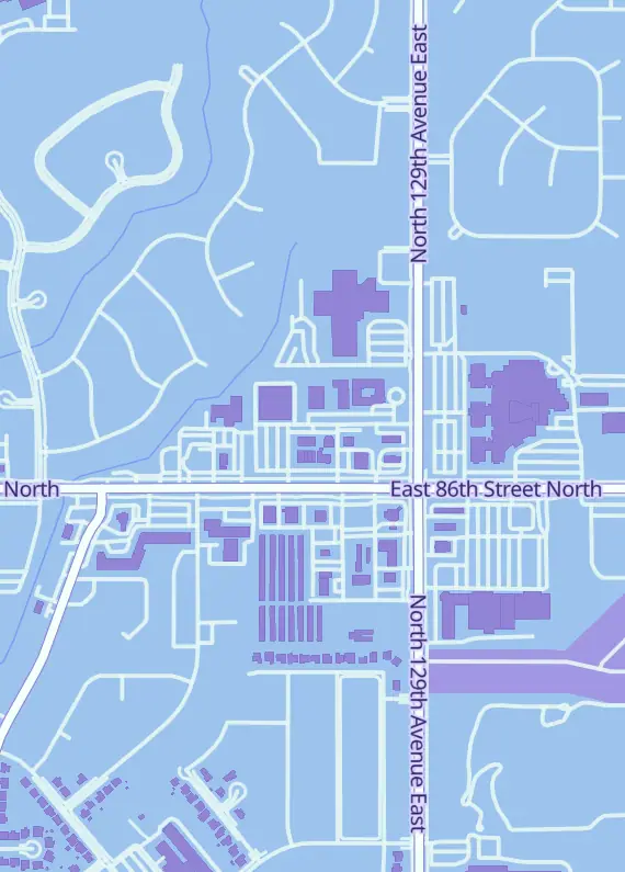 Street map around Board Wipe, 12656 E 86th Pl N, Owasso, OK