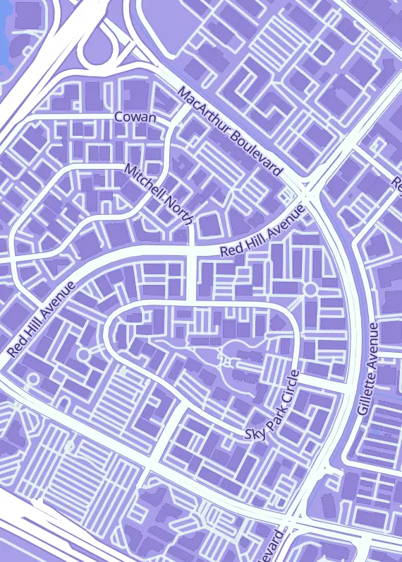 Street map around BoomLoot, 17875 Sky Park Cir Ste P, Irvine, CA