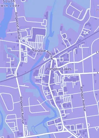 Street map around Boone Enterprises Authentic Autographs, Pompton Lakes