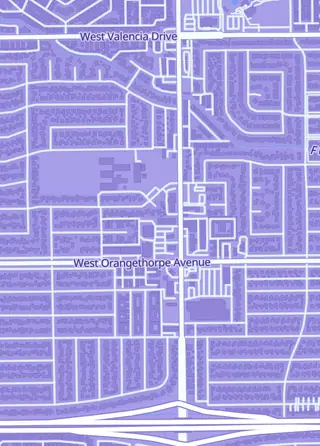 Street map around Bricks & Minifigs Anaheim, Fullerton