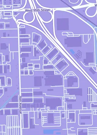 Street map around Broke Robot Collectibles, Bridgeview