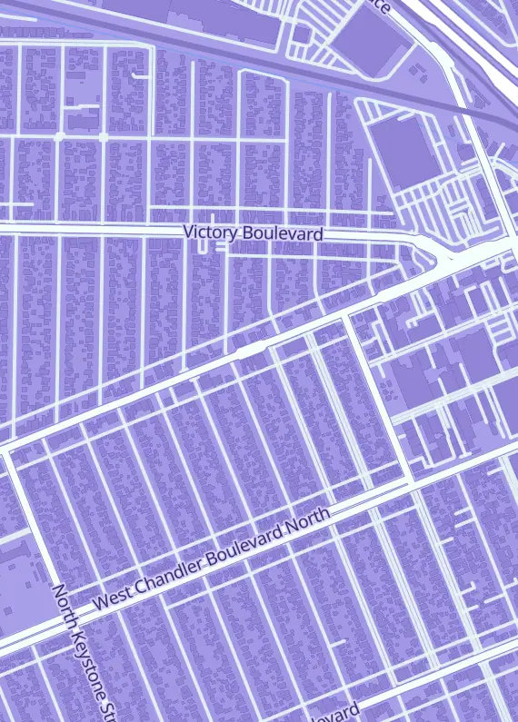 Street map around Burbank Sportscards, 1500 W Burbank Blvd, Burbank, CA