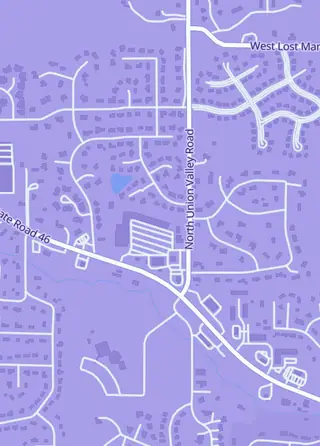 Street map around Card Craze, Ellettsville