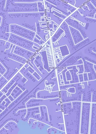 Street map around Card N All Gaming & Repair, Louisville