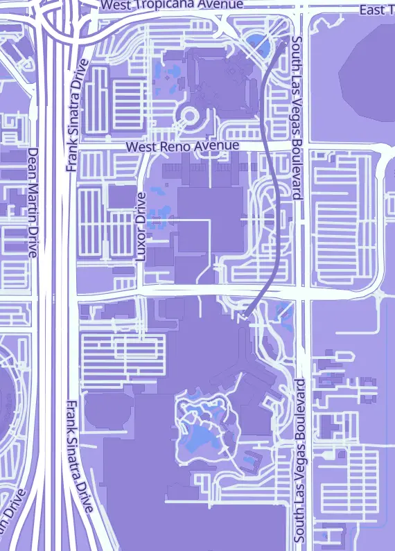 Street map around Cards And Coffee, 3930 Las Vegas Blvd S Ste 128 Unit 2, Las Vegas, NV