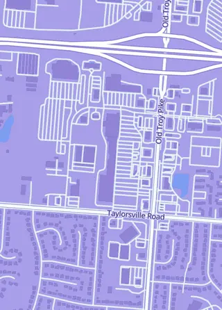 Street map around CardSwarm, Huber Heights