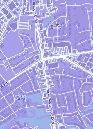 Street map around Catch 'Em All Cards Collectibles & More, Greenville