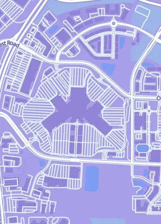 Street map around CCS Raleigh, Raleigh