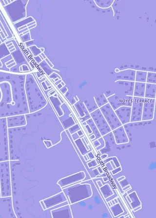Street map around Chris' Comics Salem, Salem