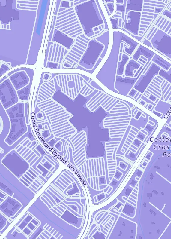 Street map around CJ Sports, Collectibles & More, 10000 Coors Bypass NW Ste C 204, Albuquerque, NM
