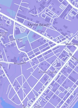 Street map around Coastal Sports Cards, Myrtle Beach