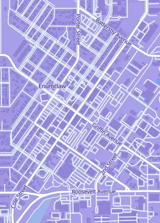 Street map around Cole Street Game Vault, Enumclaw