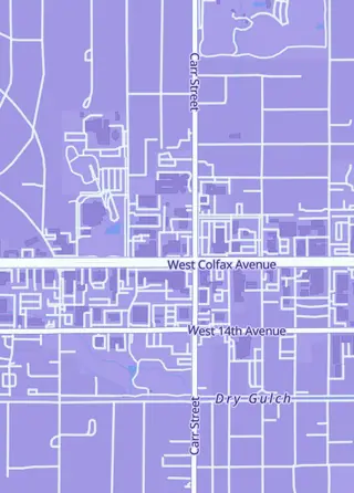 Street map around Collectibles Marketplace, Lakewood