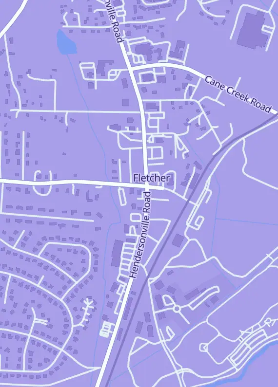 Street map around Collectibles Warehouse, 3747 Hendersonville Rd, Fletcher, NC