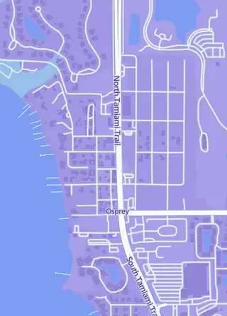 Street map around Collective Cubed - Cards | Collectibles | Community, Osprey