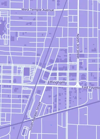 Street map around Conspectus Gaming, Effingham