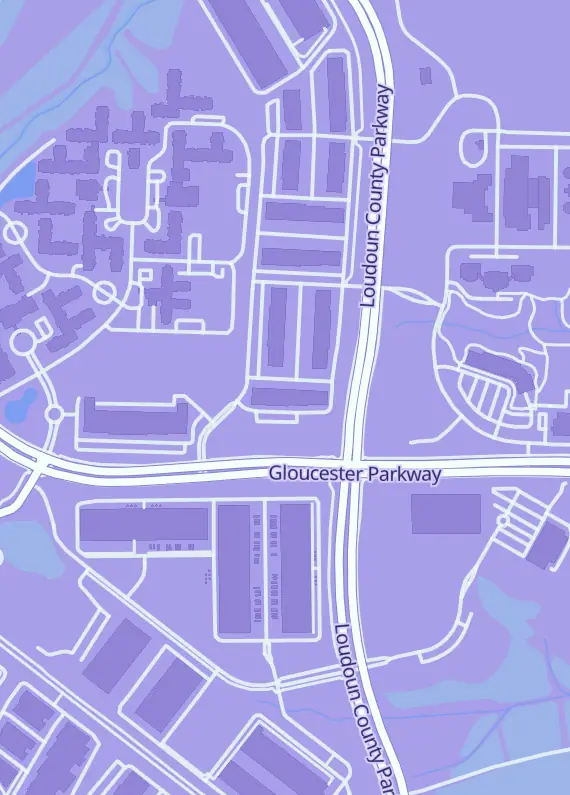 Street map around Continental Cards, 21240 Ashburn Crossing Dr, Ashburn, VA