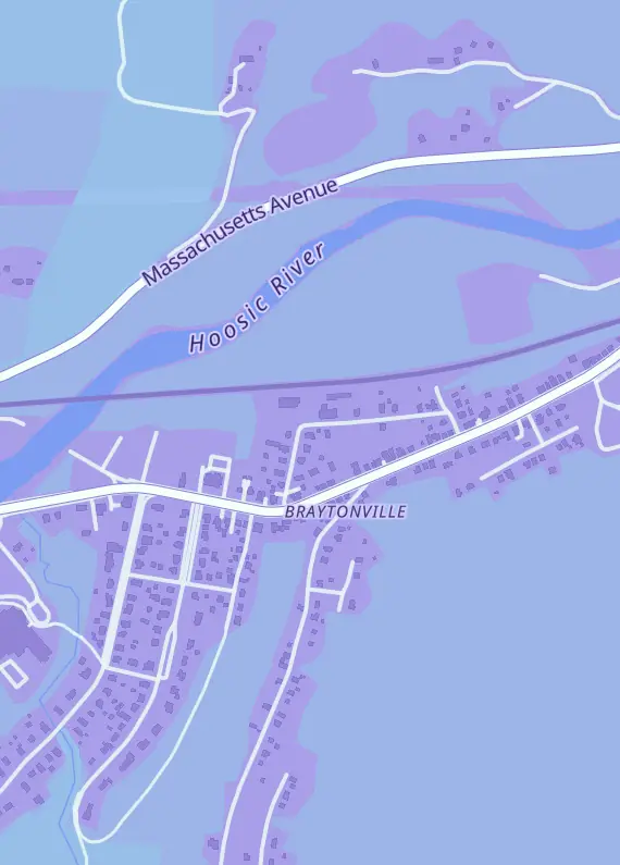 Street map around Coopers Collectables, 40 Goodrich St, North Adams, MA